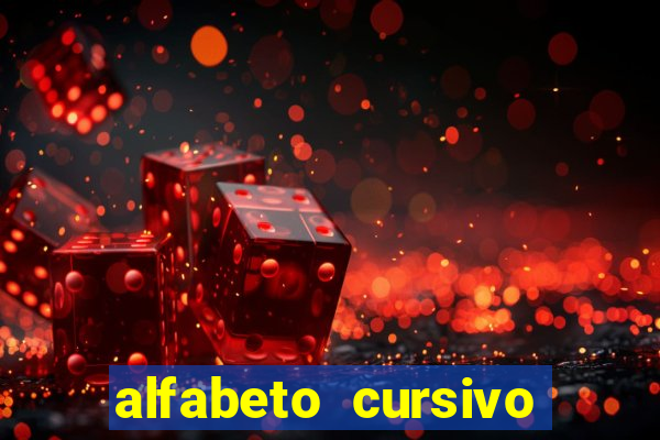 alfabeto cursivo para treinar caligrafia